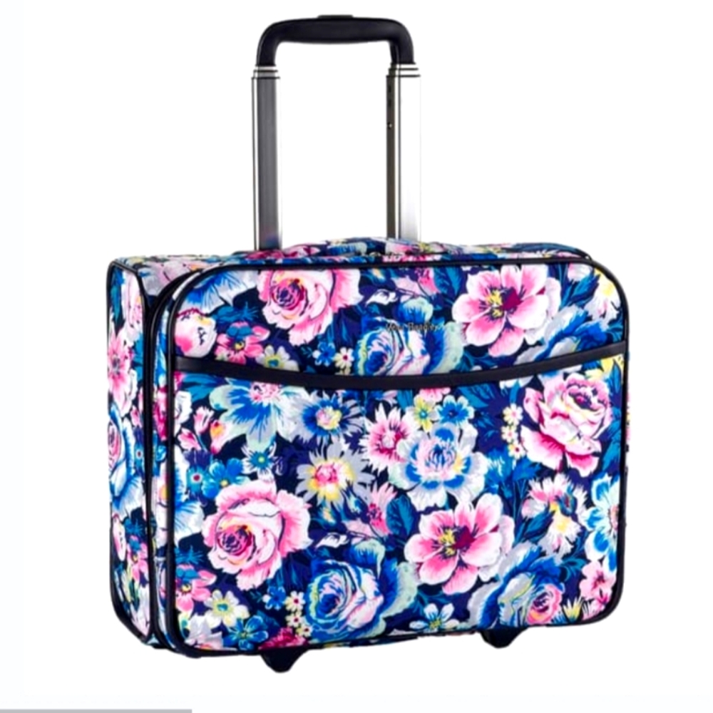 Vera Bradley Rolling Work Bag NWT Garden Grove Design
